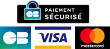 Logo paiement par carte bleue sécurisé